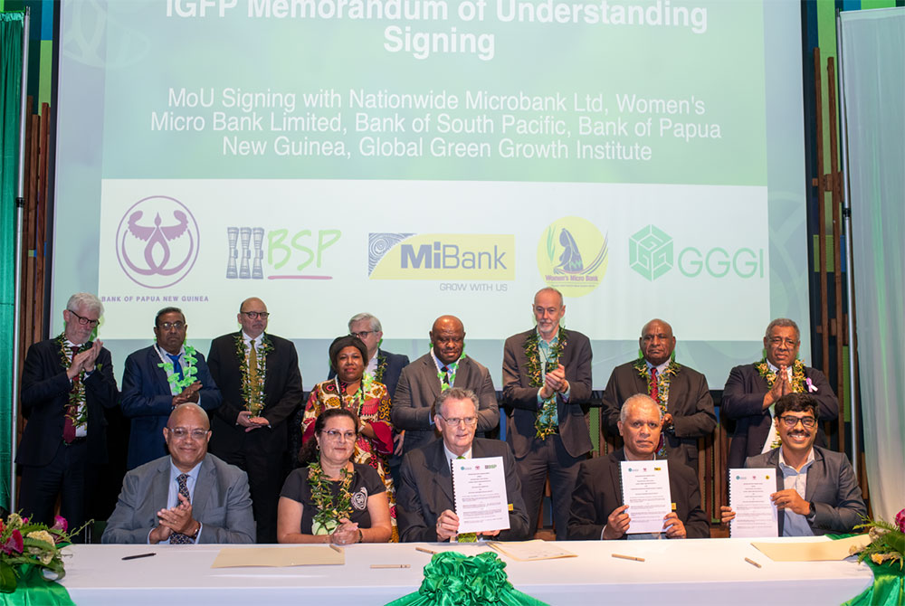 Signing of the Inclusive Green Finance Policy MoU